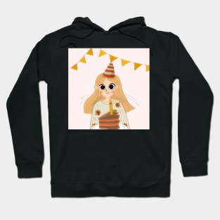 A Birthday Girl's Cake Celebration Hoodie